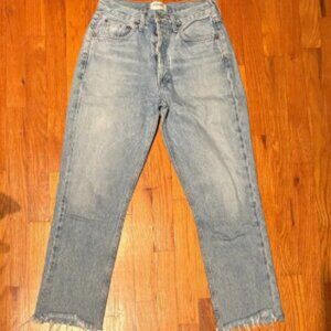 Agolde Light Blue Straight Leg Jeans